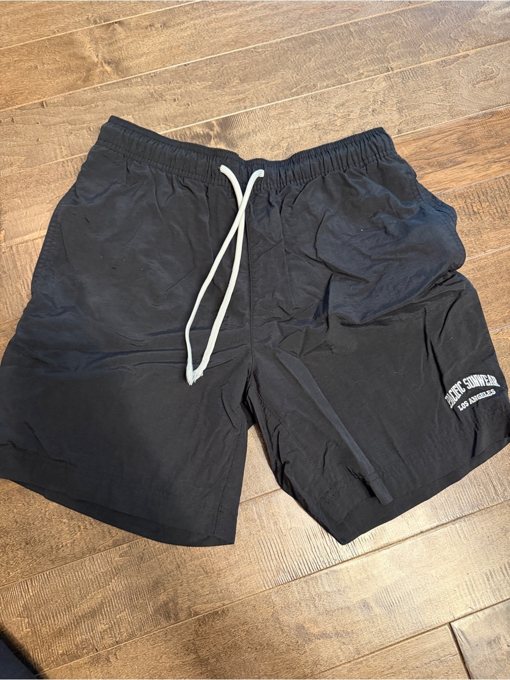 PacSun Black Shorts with White Pacific Sunwear Logo